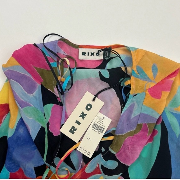 NWT w/flaw RIXO Hayley Silk Slip Dress - Picture 7 of 9